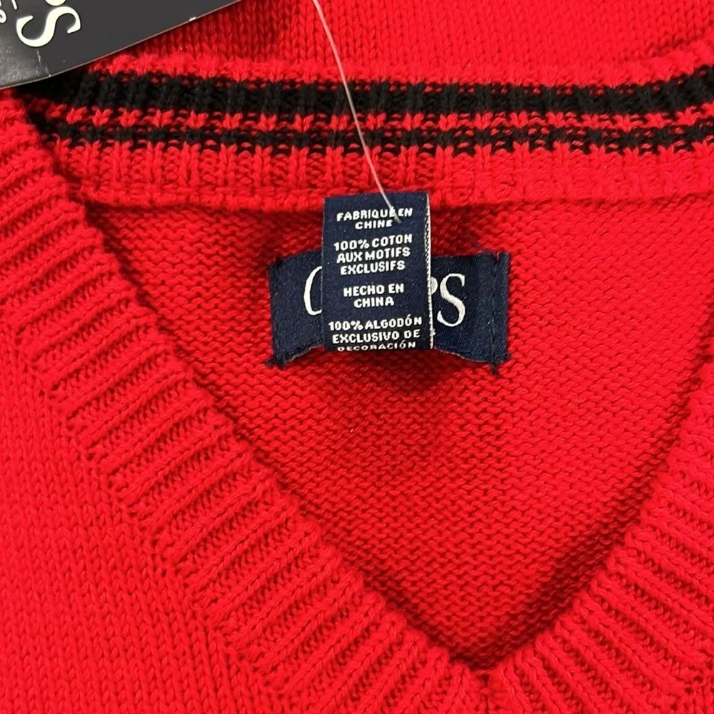 Chaps Boy’s Red Vest, Size Large (14/16), 100% cotton